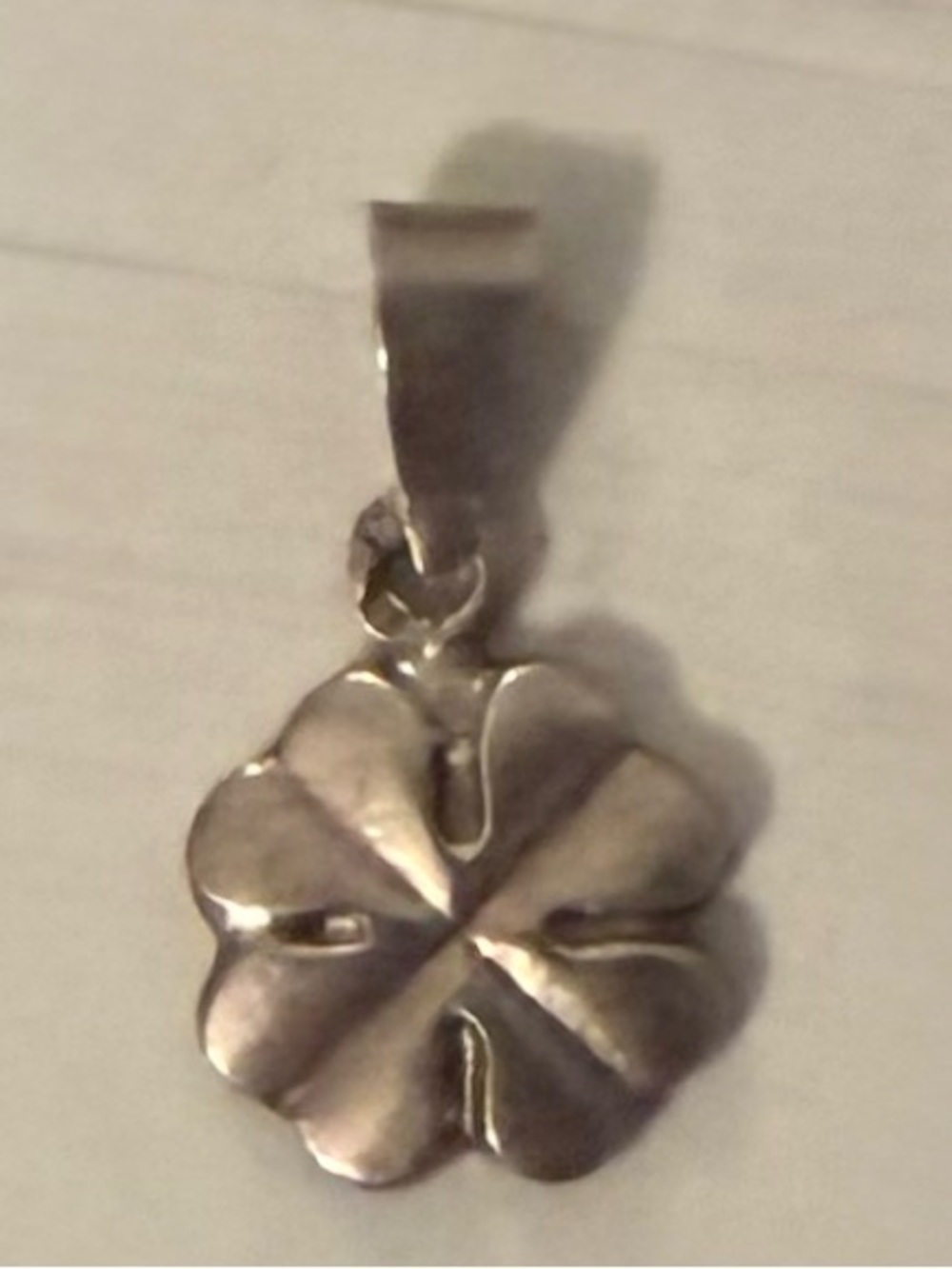 Portuguese Silver Four Leave Clover Pendent